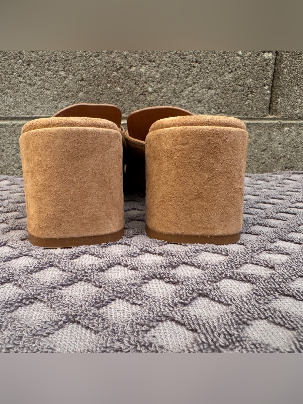 Pedro Garcia Umita Slide Sandal Beige Suede Women Size 7.5 - Picture 3 of 9